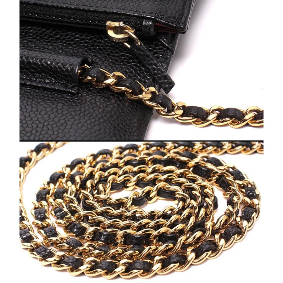 シャネル チェーンウォレット チェーンショルダーバッグ ゴールド金具