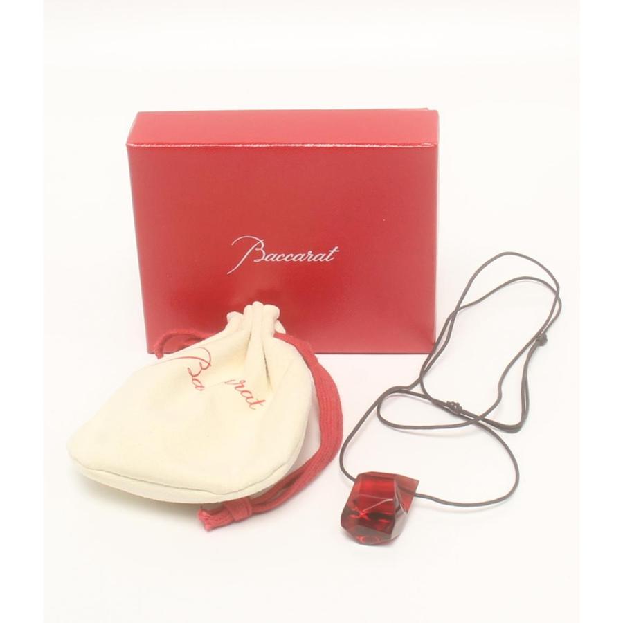 Baccarat バカラ クロックハートレッド Baccarat Crystal Pendant Heart Clear Red Necklace Choker