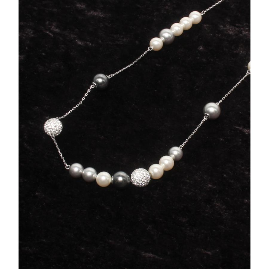 新品✨スワロフスキー ロング ネックレス ペンダント シルバー ダークグレー スワロフスキー ロングネックレス レディース SWAROVSKI 中古