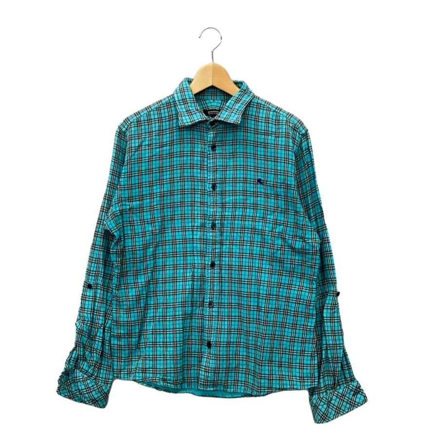 バーバリーブラックレーベル 長袖チェックシャツ メンズ SIZE 3 (L 