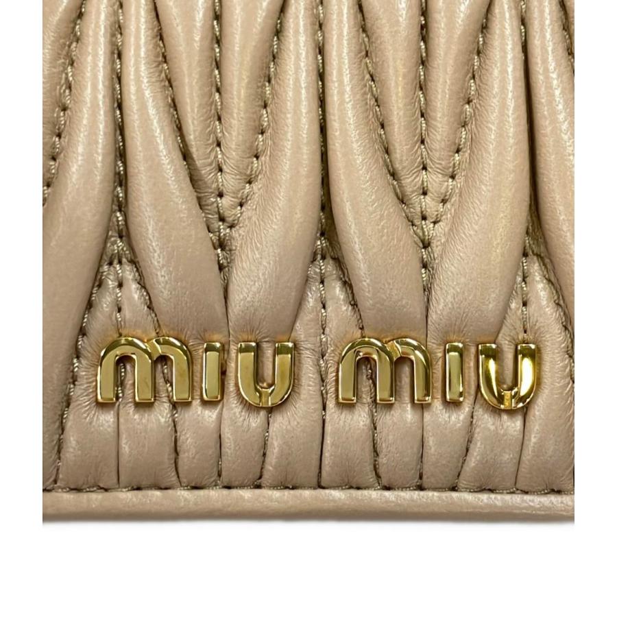 美品 ミュウミュウ パスケース 定期入れ レディース MIUMIU 中古