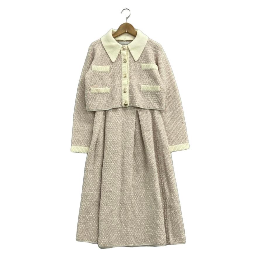 美品 セルフォード セットアップ ジャケットニットスカート