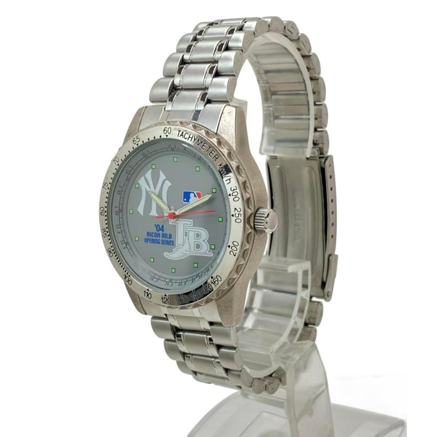 メジャーリーグ　オープン戦　記念　　　　腕時計　RICOH　2004 リコー 腕時計 2004年MLB開幕戦記念 クオーツ グレー メンズ RICOH