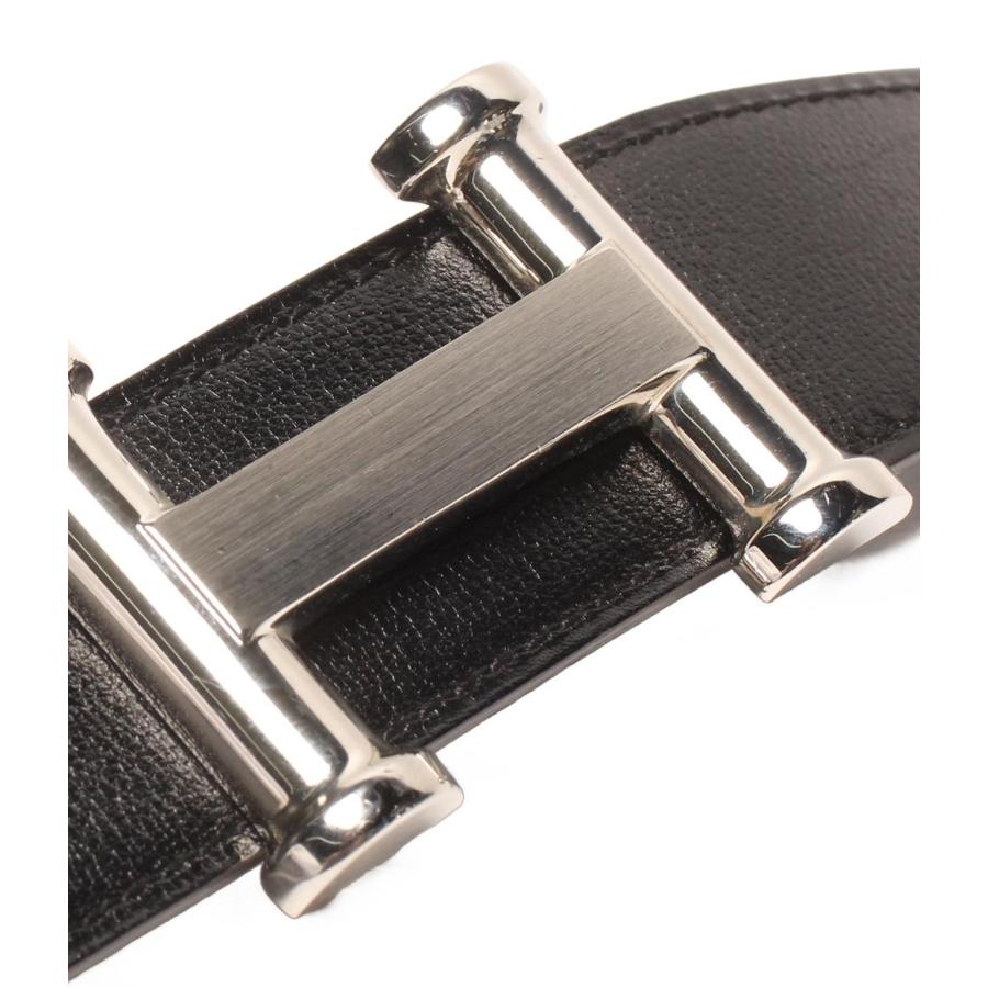 希少美品✨HERMES H Guillocheeベルト リバーシブル90 D刻印 HERMES - 美品 Vintage エルメス HERMES 97年 ベルト レザー