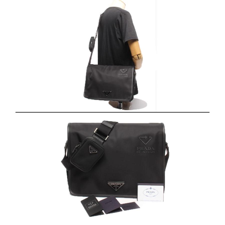 美品 プラダ メッセンジャーバッグ ショルダーバッグ リナイロン 斜め