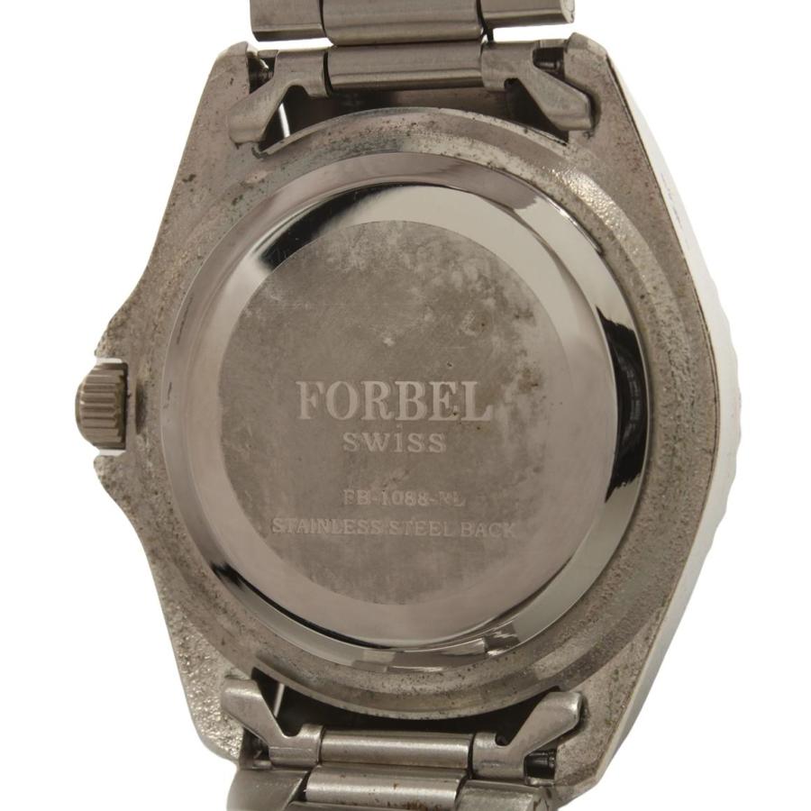 フォーベル 腕時計 クオーツ ブラック FB-1088-RL メンズ FORBEL 中古 