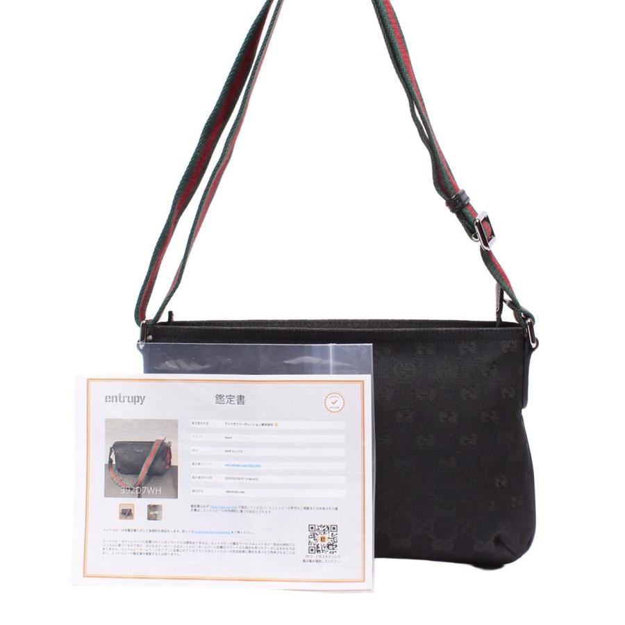 美品 グッチ ショルダーバッグ 斜め掛け GGキャンバス 189749 001998