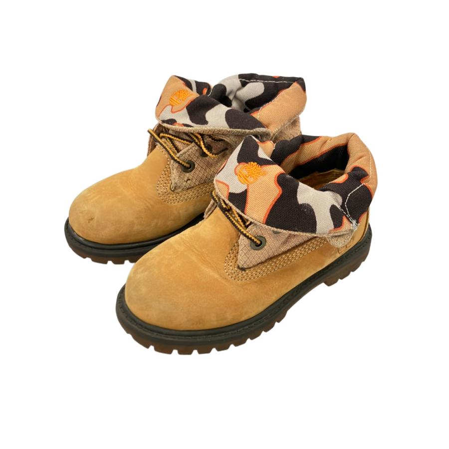 ティンバーランド ロールトップブーツ 迷彩柄 キッズ SIZE 16.5 (M
