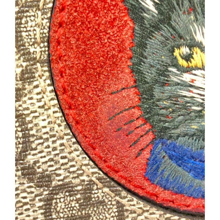 GUCCI ミスティックキャット　長財布 グッチ GGスプリーム ミスティックキャット ラウンド長財布