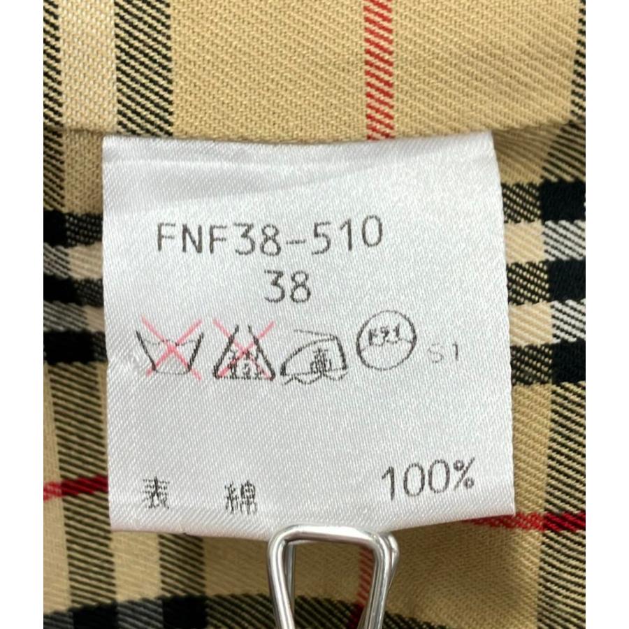 バーバリーブルーレーベル ステンカラーコート チェック レディース