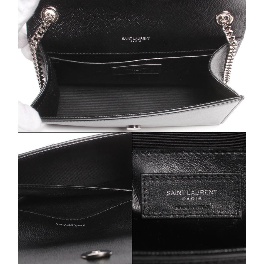 サンローランパリ チェーンレザーショルダーバッグ ケイト スモール  