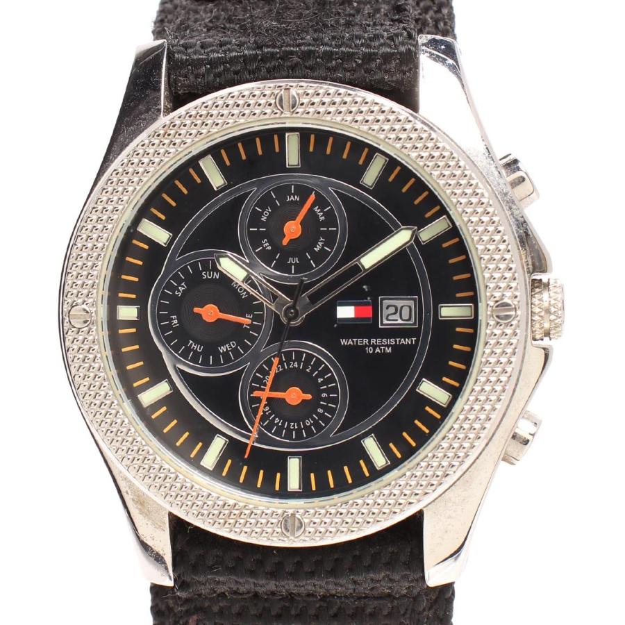 訳あり トミーヒルフィガー 腕時計 クロノグラフ デイト クオーツ