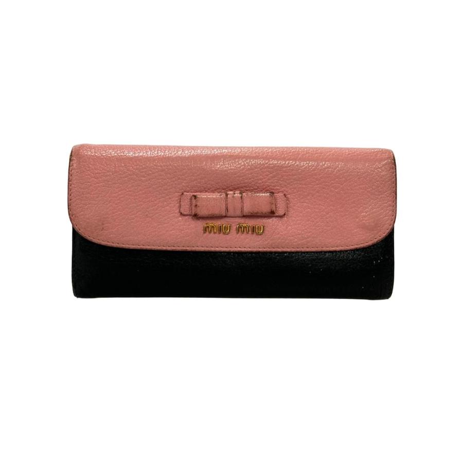 ミュウ 長財布 レザー レディース Miu 中古 : Rehello by BOOKOFF