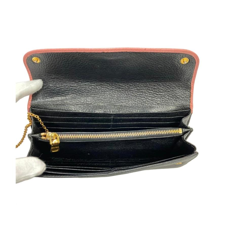 ミュウ 長財布 レザー レディース Miu 中古 : Rehello by BOOKOFF