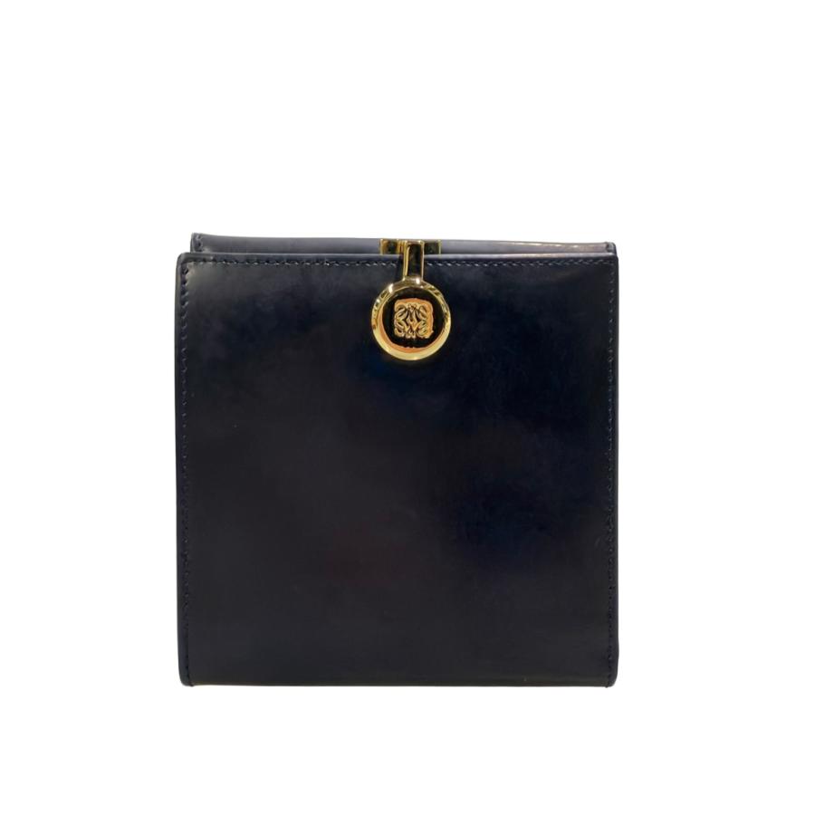ロエベ ダブルホック 二つ折り財布 レディース LOEWE 中古 : Rehello