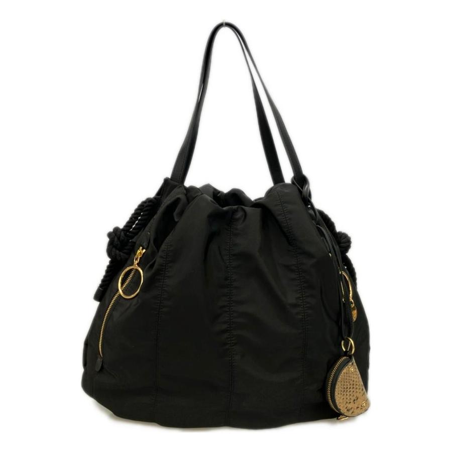 【美品】シーバイクロエ トートバッグ 肩掛け ポーチ付 レザー ブラック 美品 シーバイクロエ トートバッグ ショルダーバッグ 肩掛け