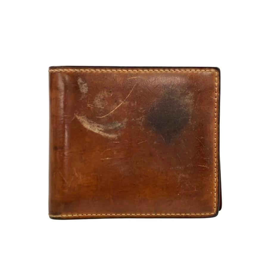 ガンゾ 二つ折り財布 シェルコードバン 2 メンズ GANZO 中古 : Rehello