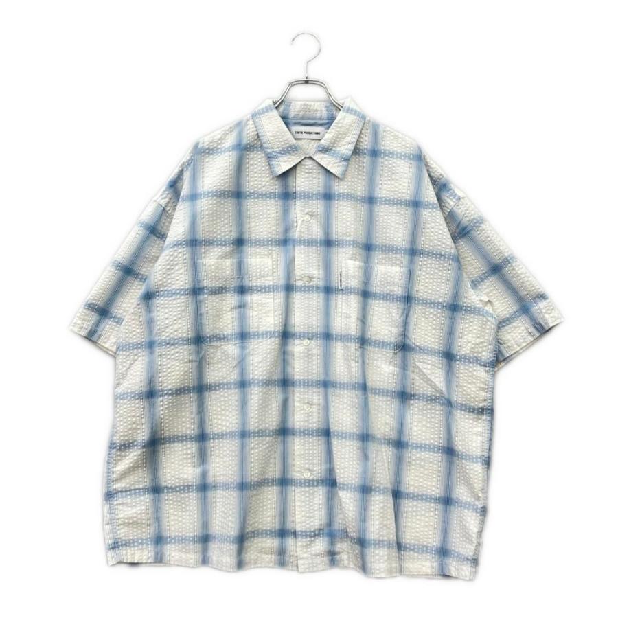 クーティプロダクションズ 半袖チェックシャツ メンズ SIZE LARGE (L