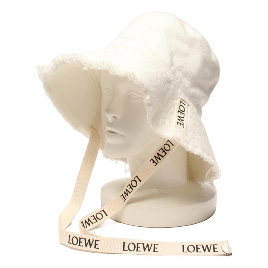 LOEWE フィッシャーマンハット 57 LOEWE 美品 ロエベ フレイド フィッシャーマン ハット デニム