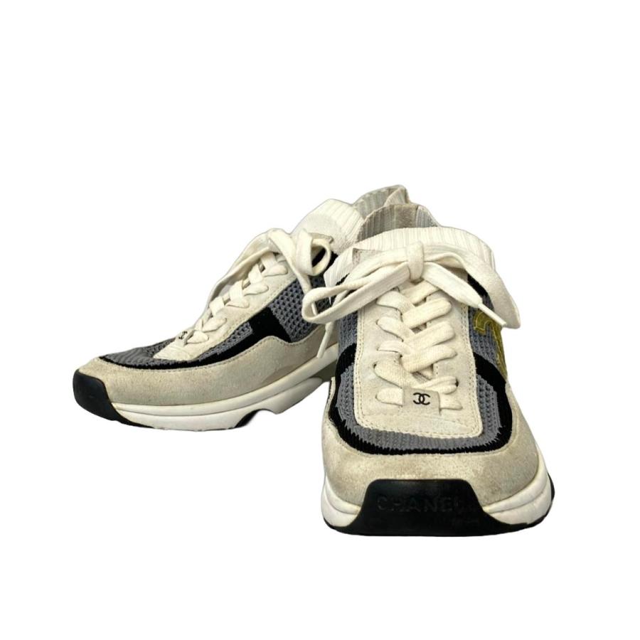 シャネル ローカットスニーカー G36258 レディース SIZE 38 (L) CHANEL