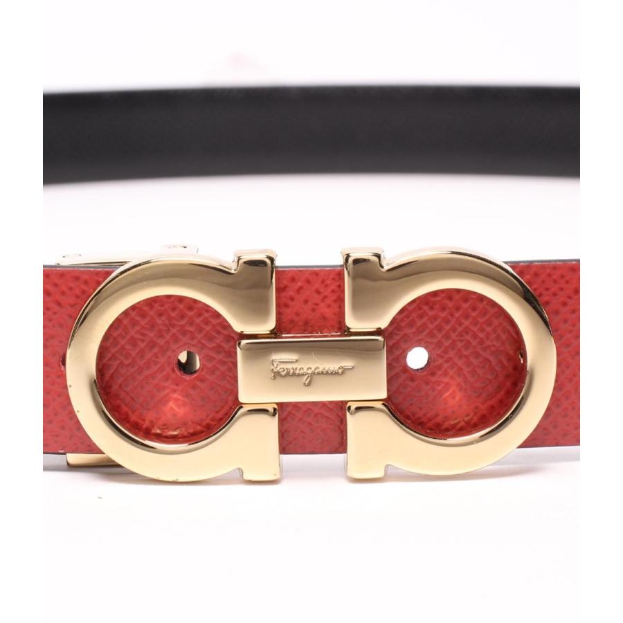 美品 サルヴァトーレフェラガモ ベルト リバーシブル ガンチーニ  