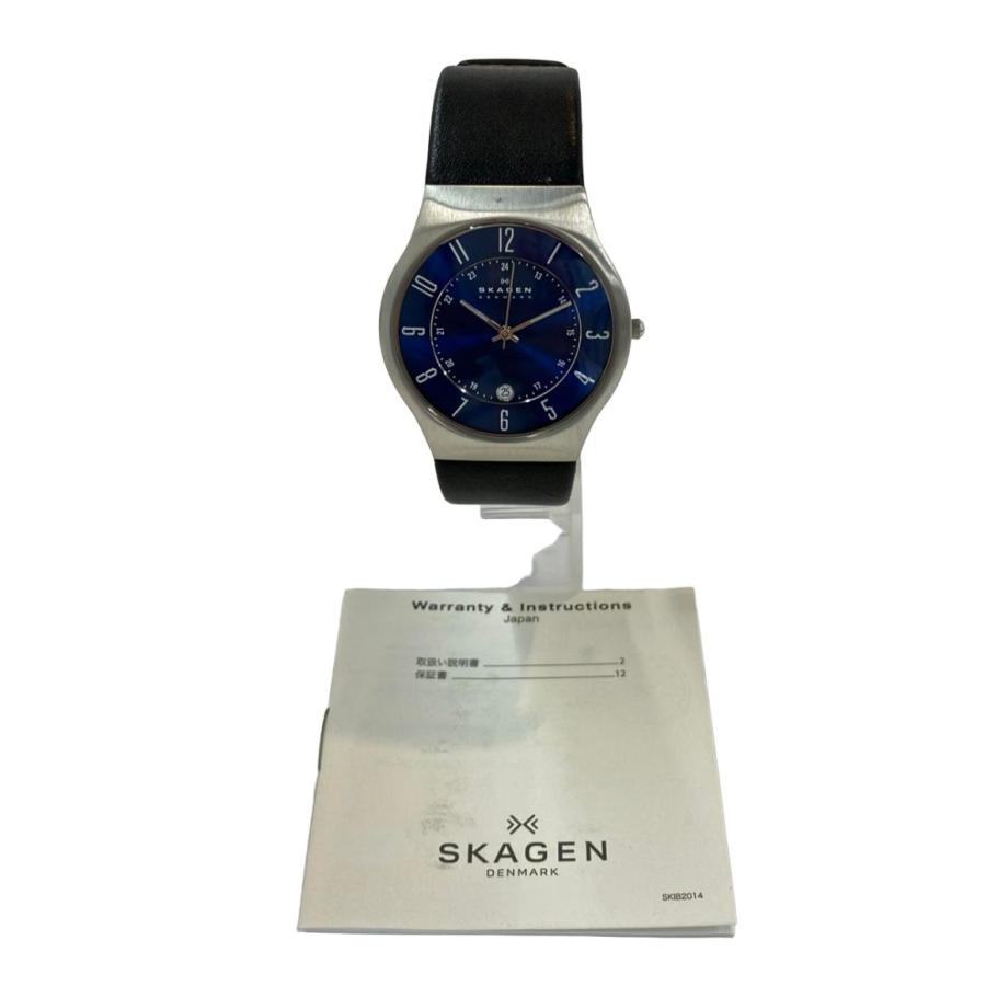スカーゲン 腕時計 クオーツ ブルー 233XXLSLN メンズ SKAGEN 中古