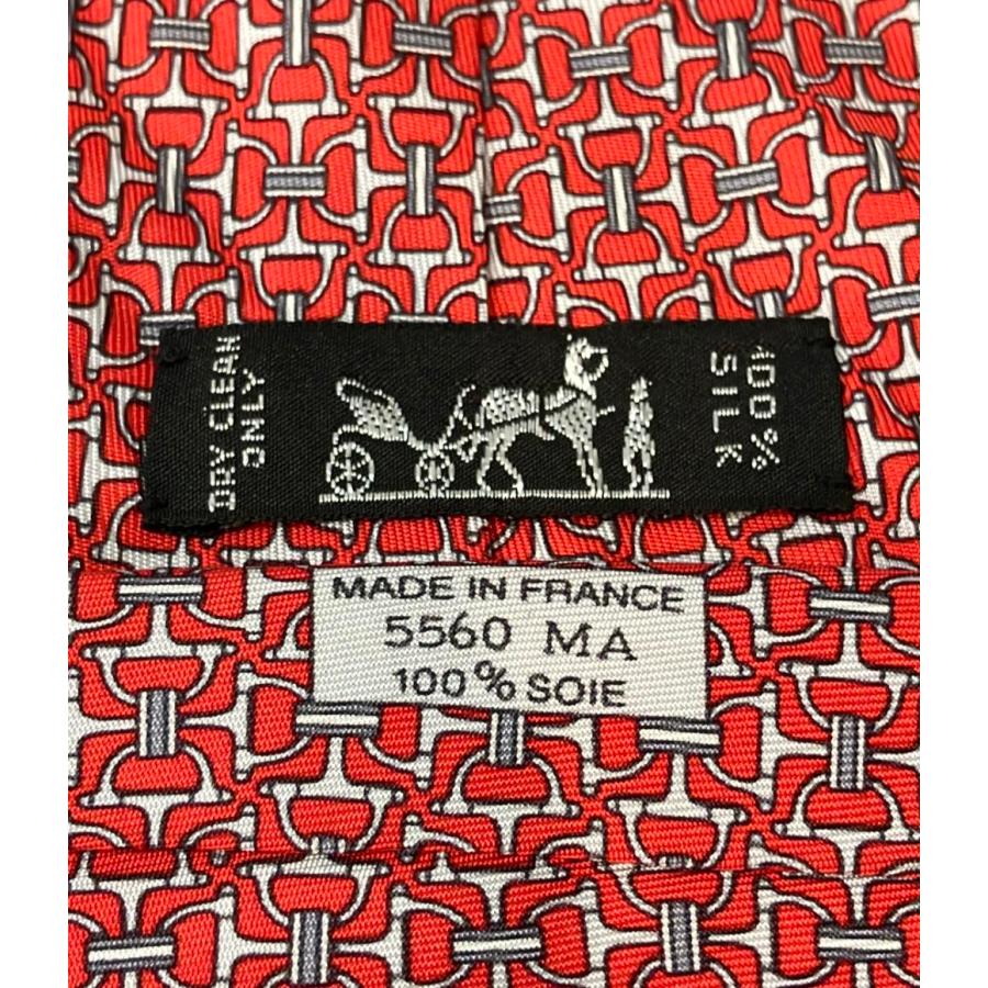 【美品】HERMES シルク100% ネクタイ 美品 エルメス ネクタイ シルク100% メンズ HERMES 中古