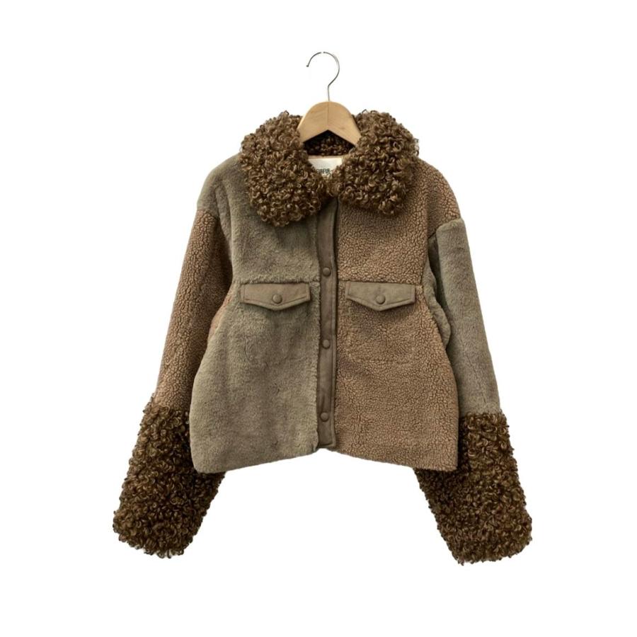 furfur】ファーファー エコファーミックスブルゾン