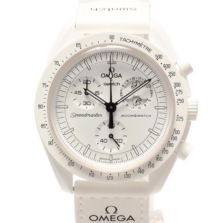 美品 オメガ スウォッチ 腕時計 OMEGA × SWATCH x Snoopy MOONSWATCH 