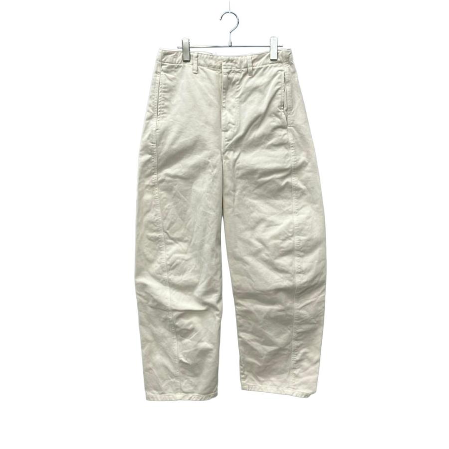 ルメール デニムパンツ ホワイト コットン ワイド 1159-343-8696
