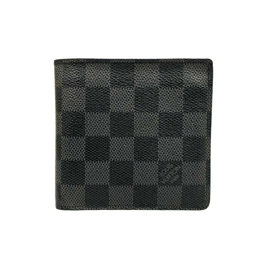 ルイ・ヴィトン 二つ折り財布 キャンバス ダミエ グラフィット メンズ