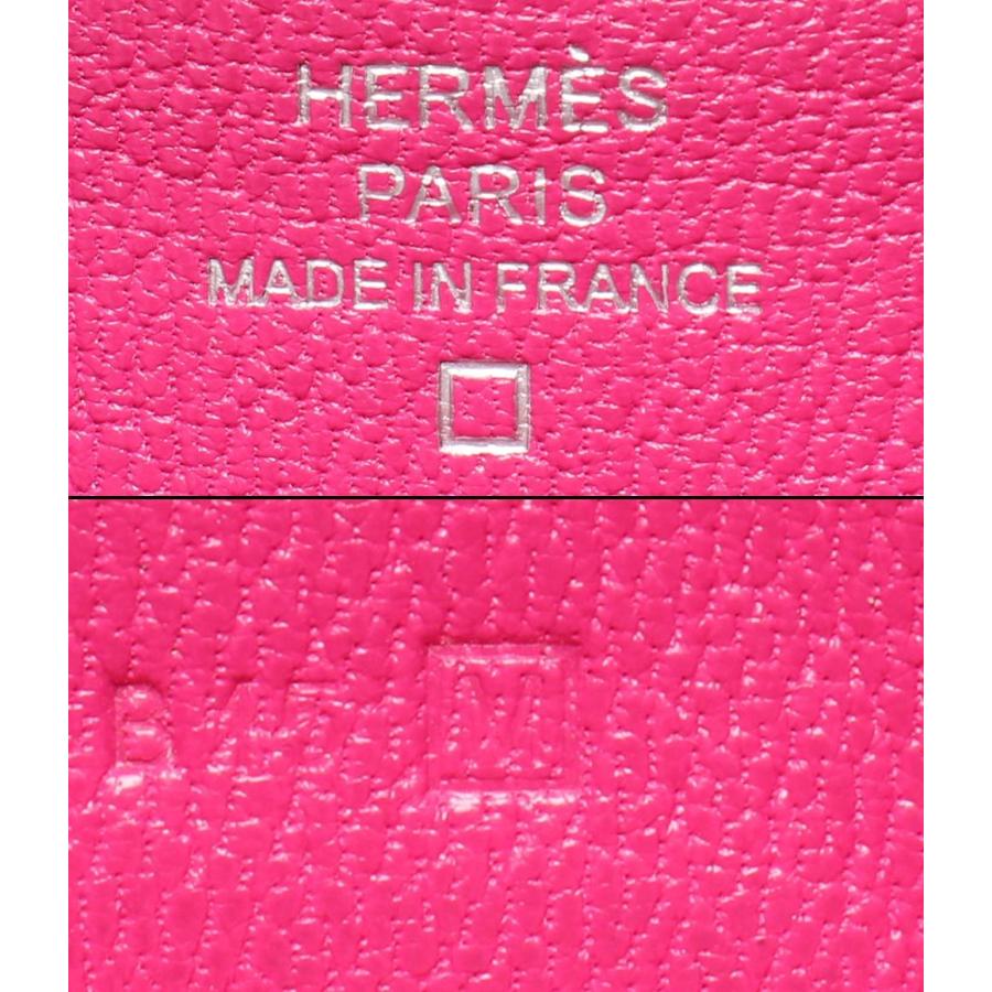 エルメス 長財布 □M刻印 シルバー金具 クロコダイル アリゲーター ベアンスフレ レディース HERMES 中古の画像