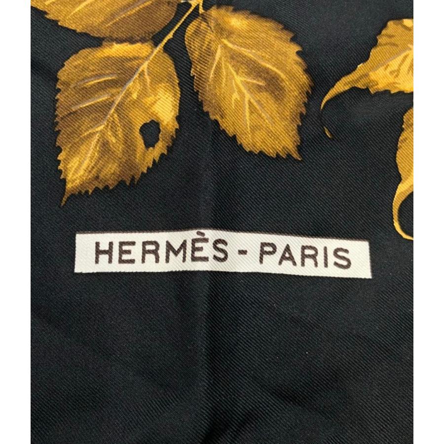 エルメス スカーフ カレ90 シルク100% 落ち葉 レディース HERMES