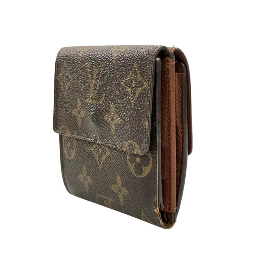 ルイ・ヴィトン ダブルホック 三つ折り財布 モノグラム ポルトモネ