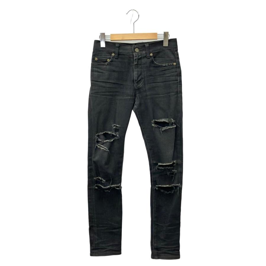サンローランパリ デニムパンツ ダメージ加工 レディース SIZE 26 (M 