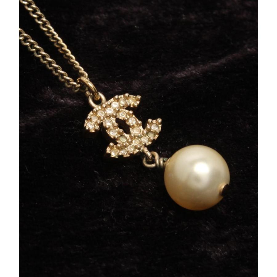 シャネル ネックレス ココマーク フェイクパール A11C レディース