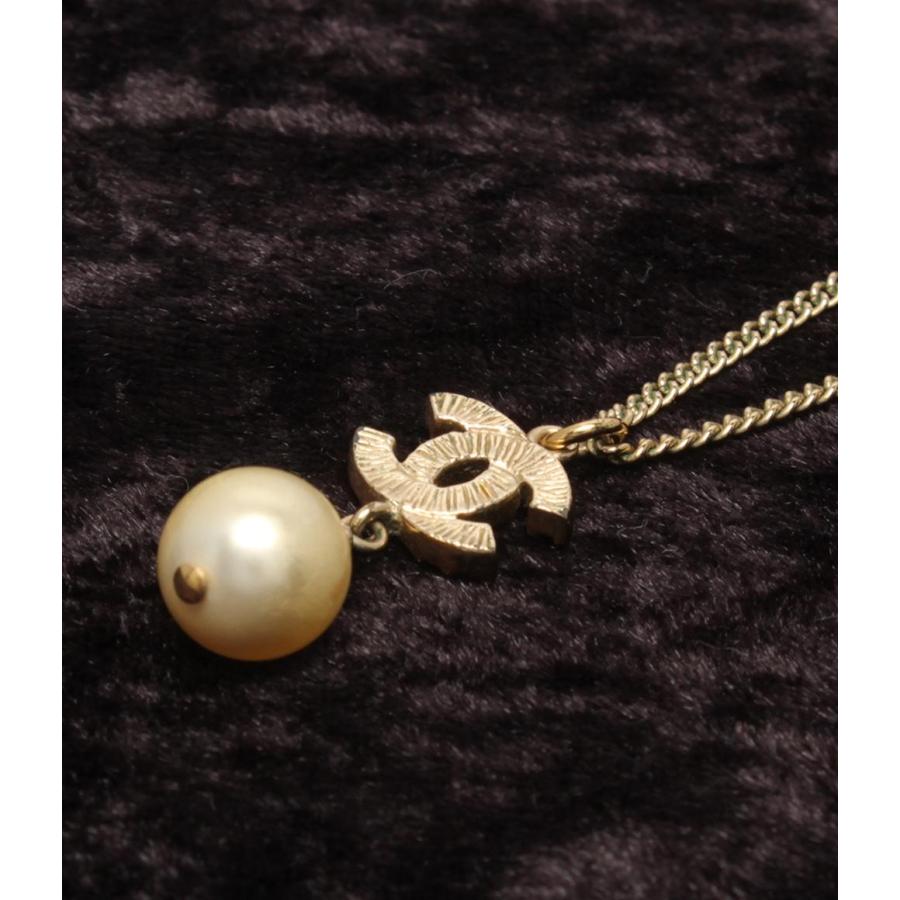 シャネル ネックレス ココマーク フェイクパール A11C レディース