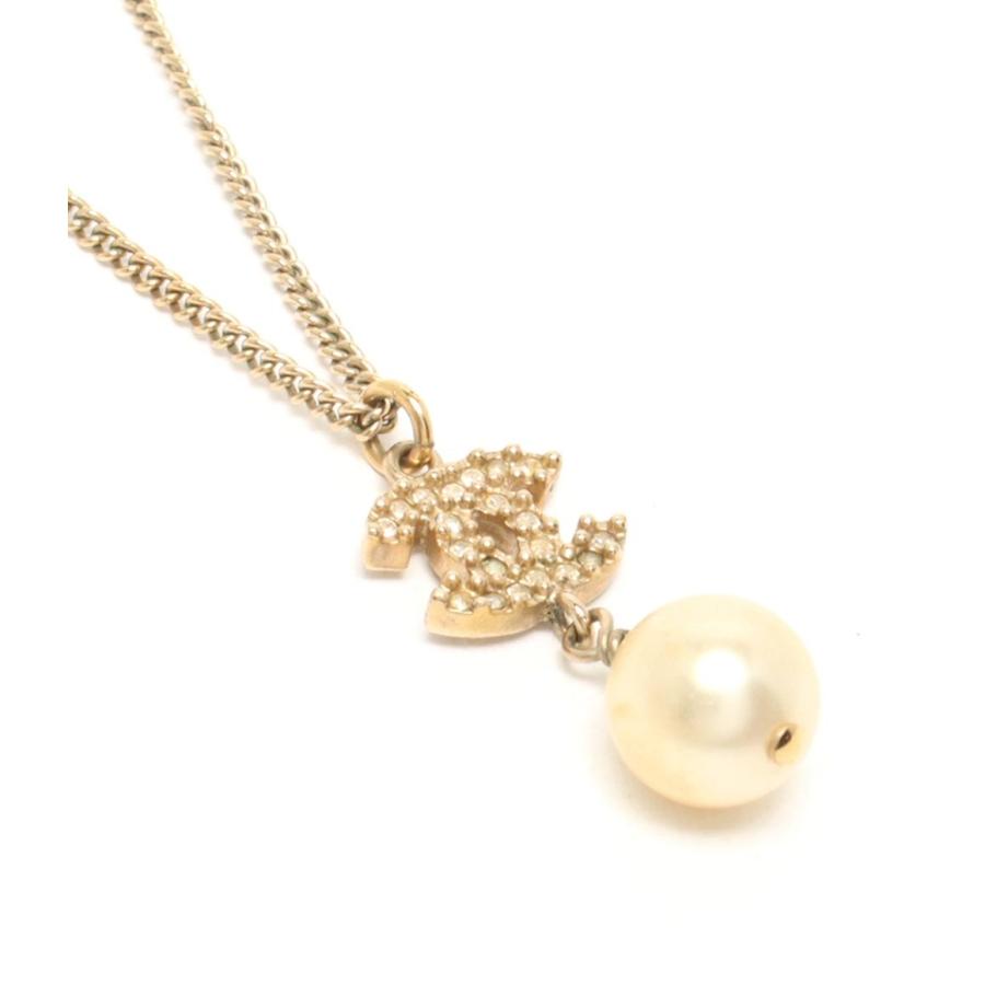 シャネル ネックレス ココマーク フェイクパール A11C レディース