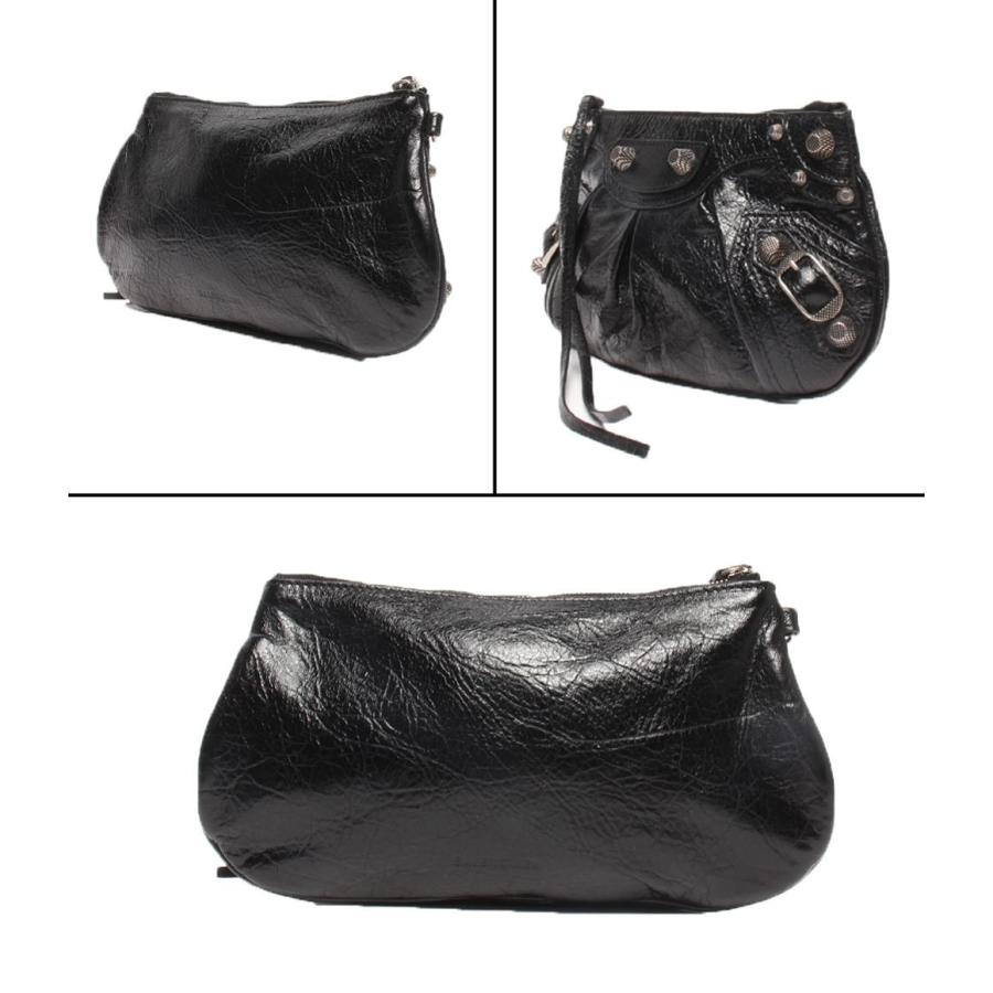 バレンシアガ  ミニバッグ ポーチバッグ バッグ レザー  中古 美品 バレンシアガ ミニマルチポーチ クラッチバッグ ルカゴール