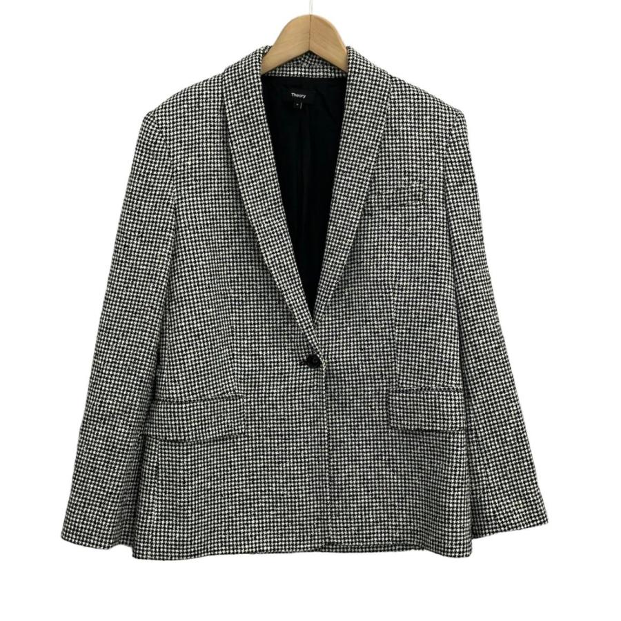 美品 セオリー テーラードジャケット 千鳥格子柄 レディース SIZE 0