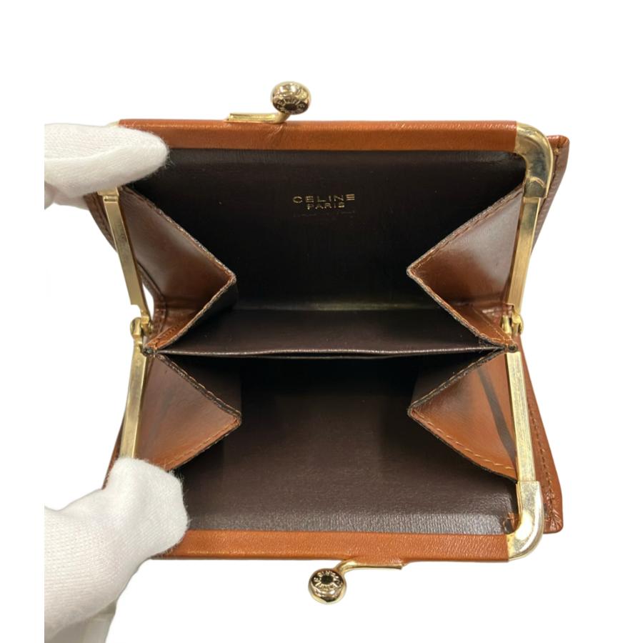 未使用　CELINE ベージュがま口ケース セリーヌ コインケース がま口 レディース CELINE 中古 : Rehello by