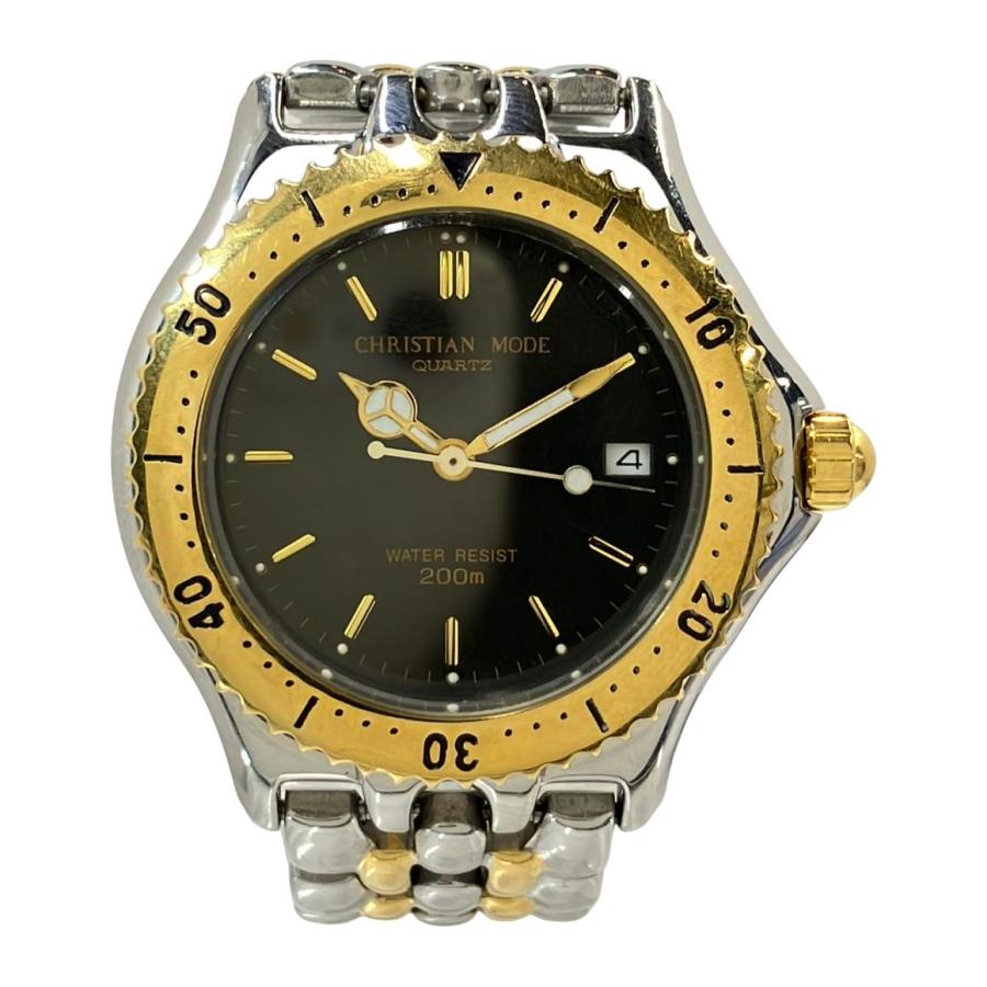 クリスチャンモード 腕時計 クオーツ ブラック CM-0008 メンズ