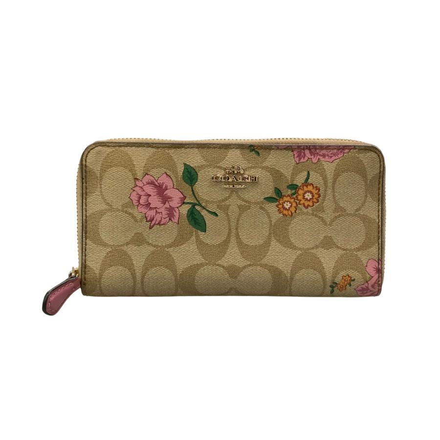 新品・未使用コーチCOACH シグネチャー ラウンドファスナー 長財布 コーチ ラウンドファスナー長財布 シグネチャー レディース COACH 中古