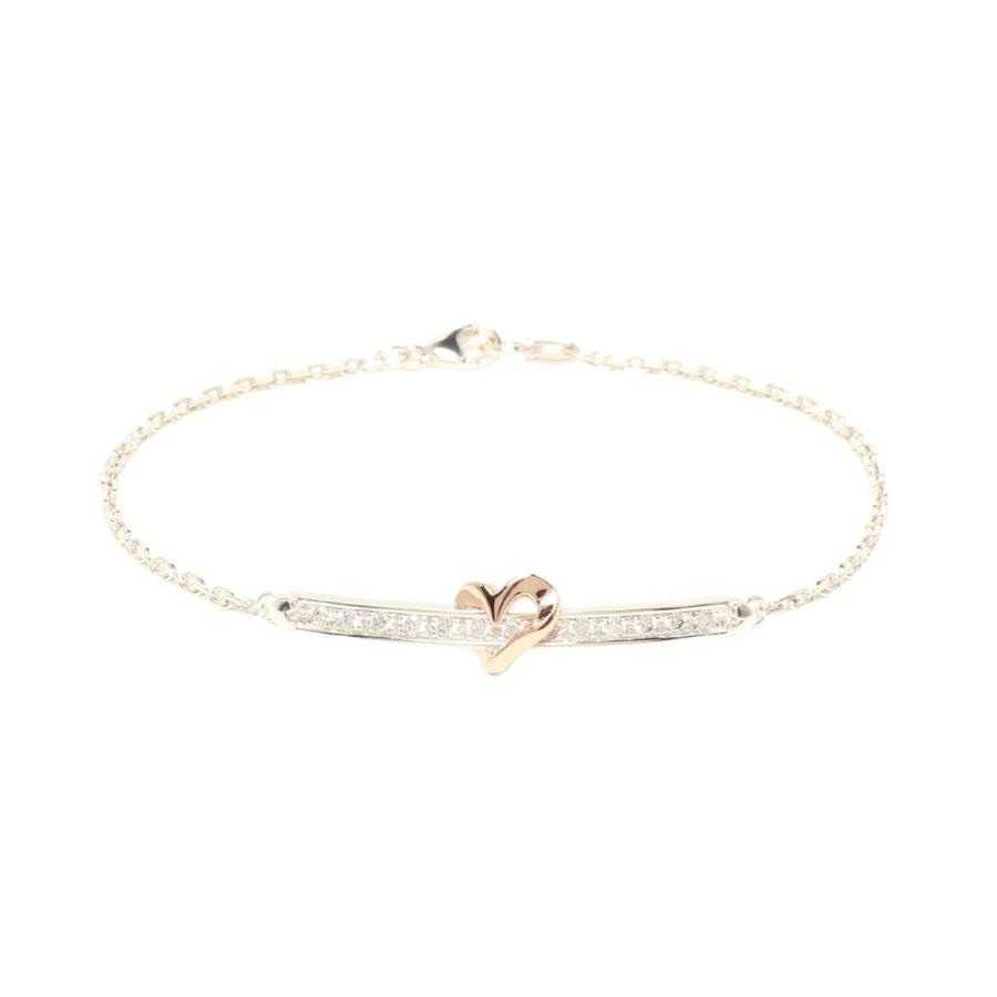 美品 スタージュエリー ブレスレット K18 SV925 ラインストーン レディース STAR JEWELRY 中古 | 