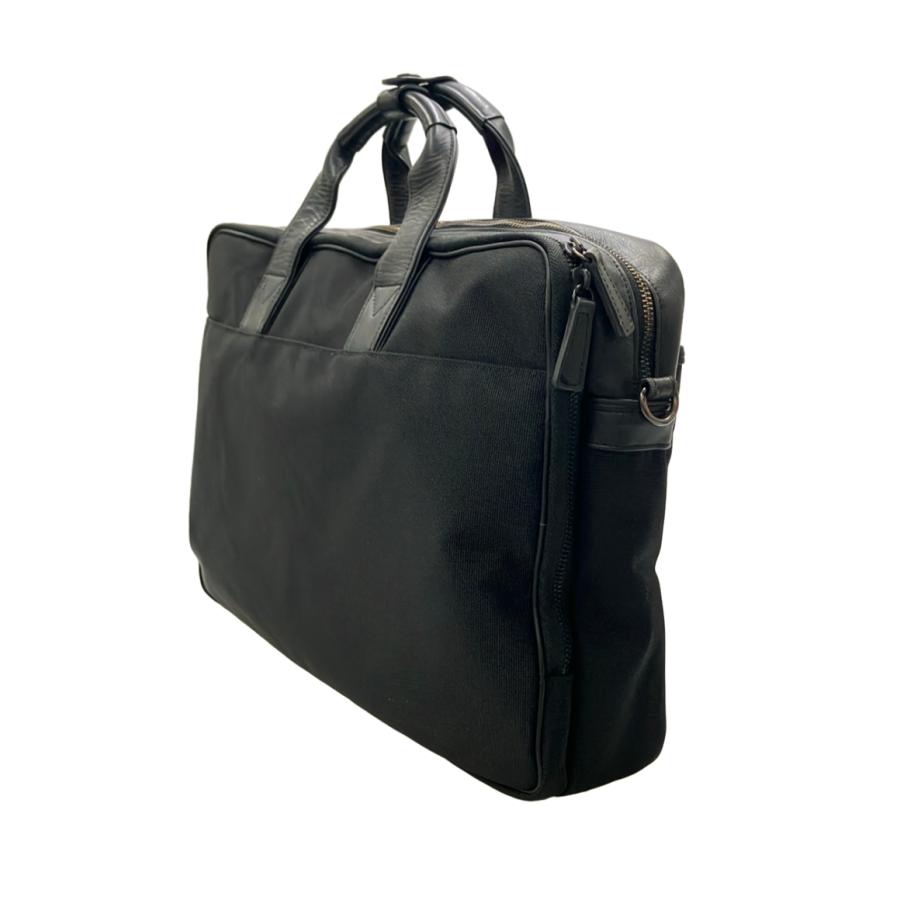 美品 PORTER リュック ブリーフケース 2way キャンバス 黒 ブラック ポーター 2way ブリーフケース ビジネスバッグ ショルダーバッグ 斜め