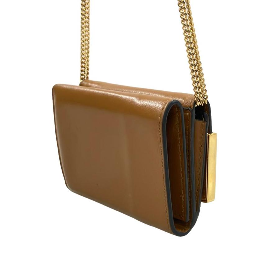 sacai ブラウン wallet pouch 訳あり品 sacai 国内買付 Corner Metal Trifold Wallet (sacai/折りたたみ