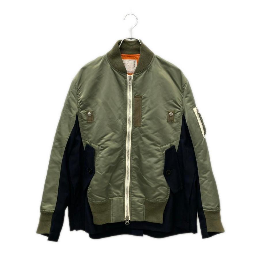 sacai 21AW WoolSurge NylonTwill【1】 サカイ ブルゾン Wool Surge Nylon Twill Blouson 21-02660M メンズ