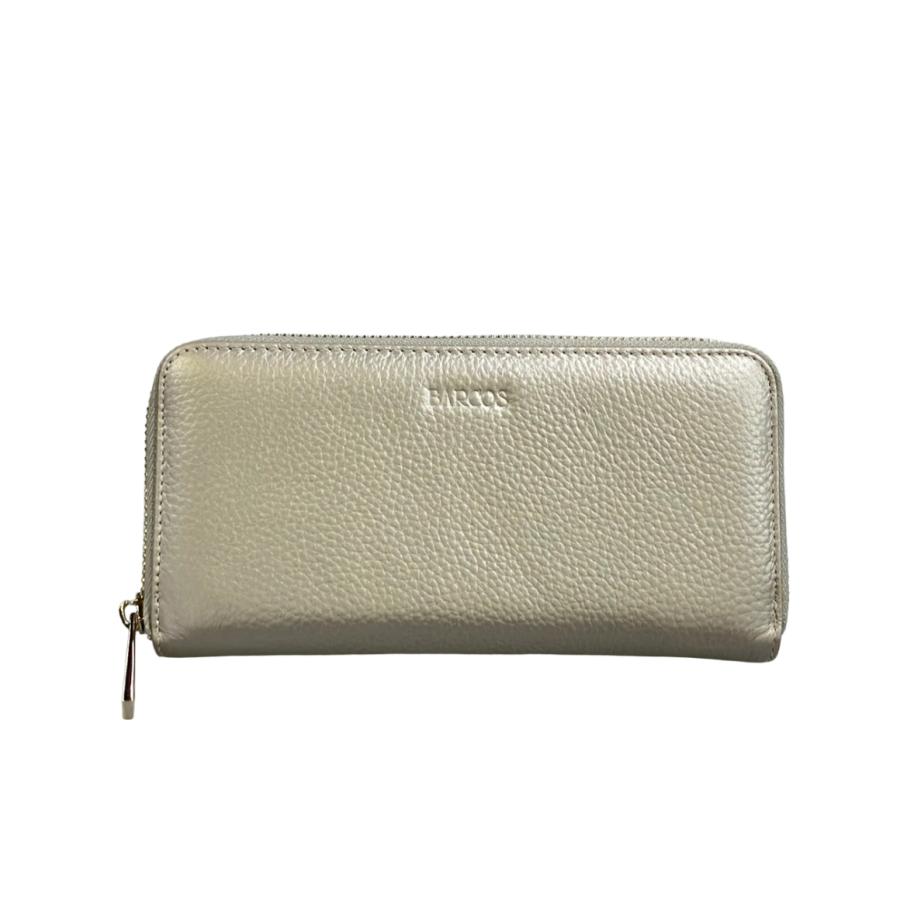 美品 バルコス ラウンドファスナー長財布 レディース BARCOS 中古 