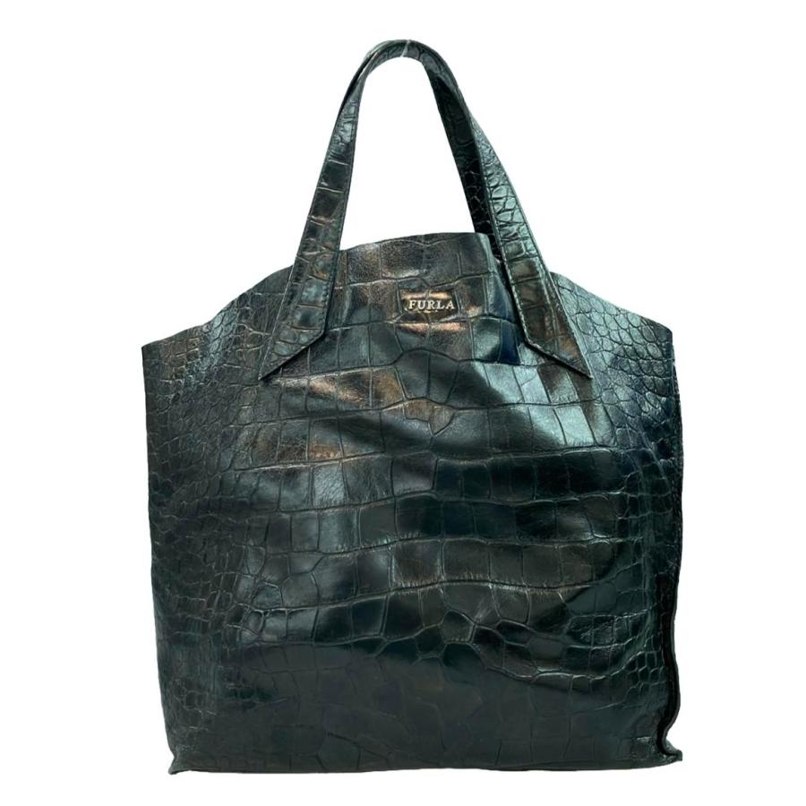 フルラ クロコ型押しトートバッグ レディース Furla 中古 : rc 