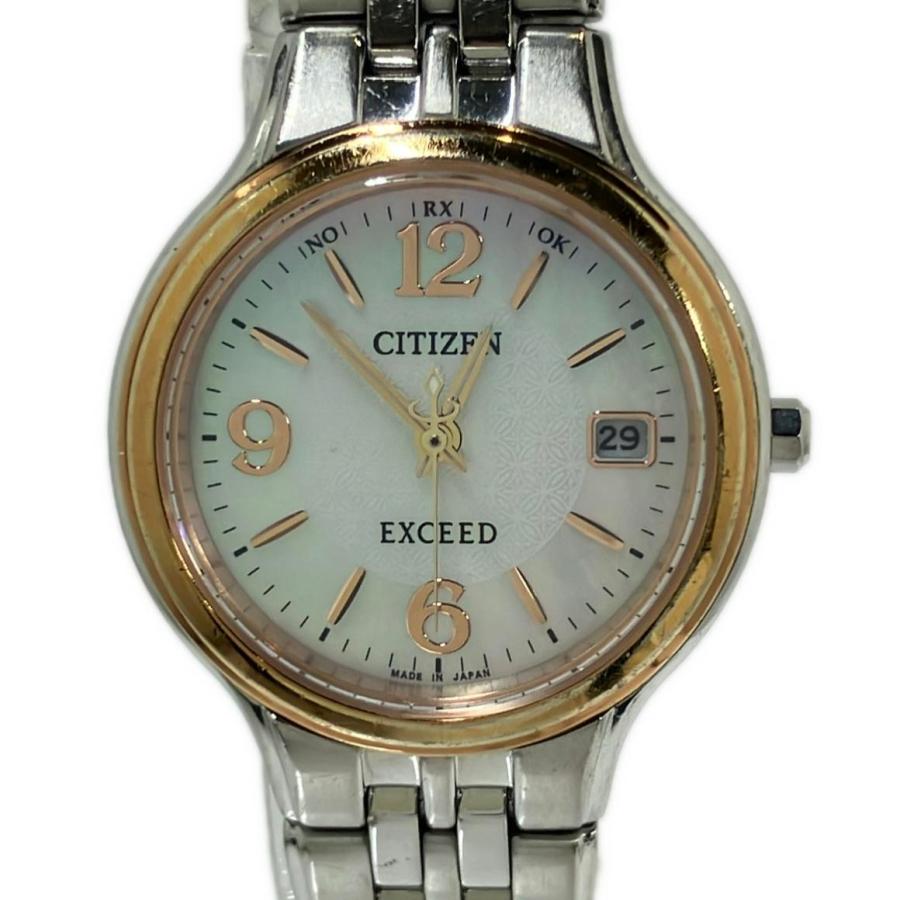 CITIZEN エクシード シェル文字盤 電波ソーラー H010-T014089 シチズン 腕時計 エクシード ソーラー シェル H010-T014089 レディース